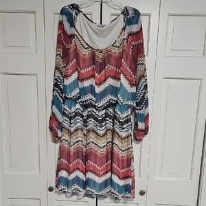 💲Speechless Geometric Pattern Dress